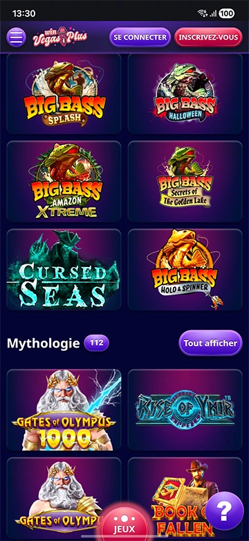 Vegas Plus connexion